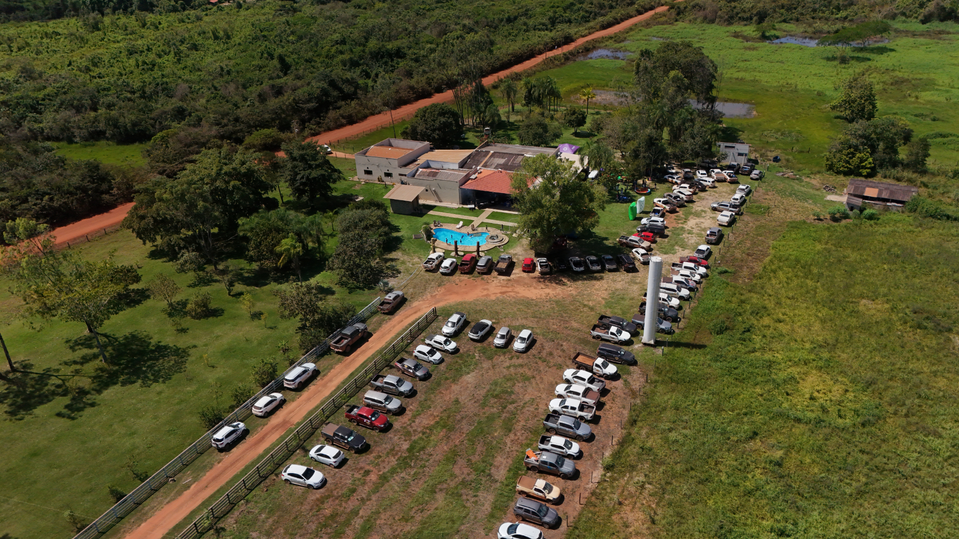 Fazenda Tchêe vista aérea